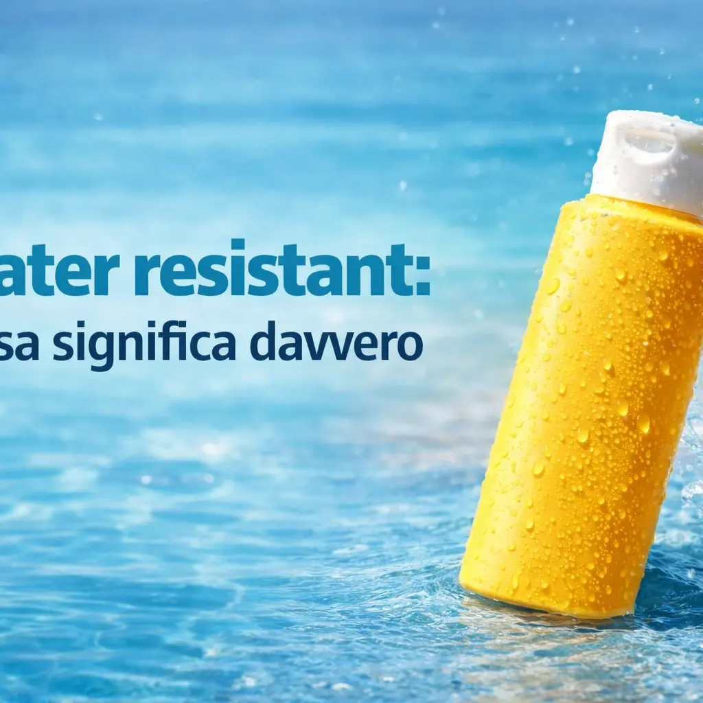 Protezione solare water resistant: cosa significa davvero