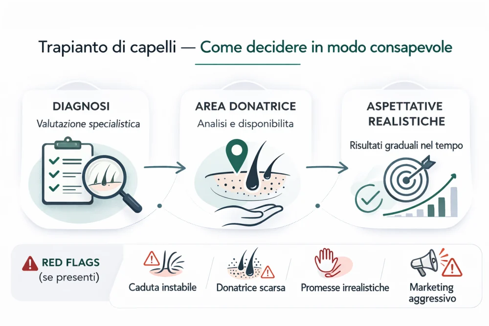 Trapianto di capelli: come decidere in modo consapevole